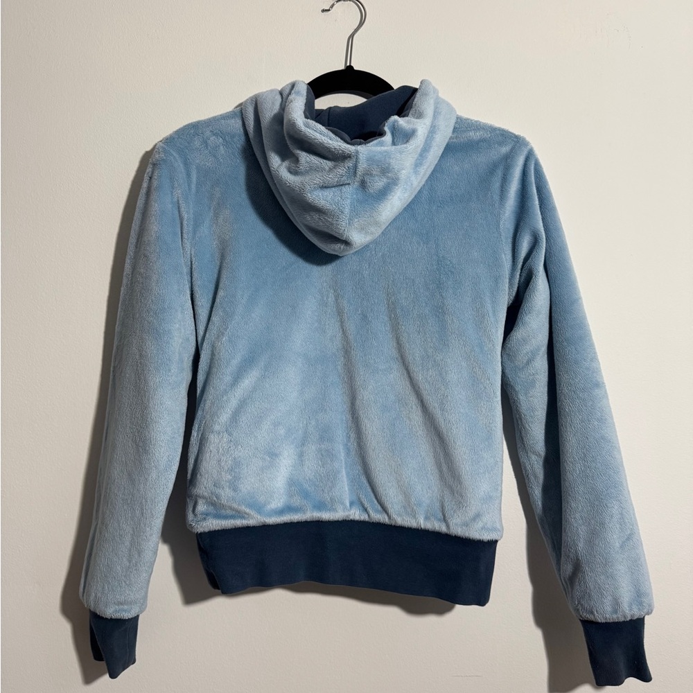 The North Face Reversible Fleece‎ Hoodie Blue and Light Blue Women’s XS - Picture 5 of 13